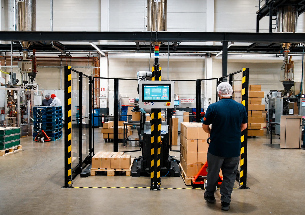 Unchained Robotics Integrates Beetronics Displays in Palletizing Systems