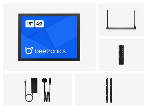 15 Inch Monitor Metal (4:3)