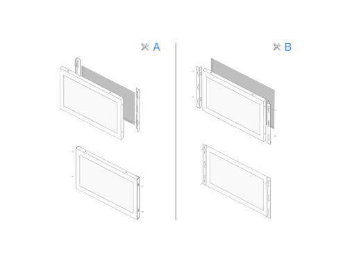 15 Inch Monitor Metal (4:3)