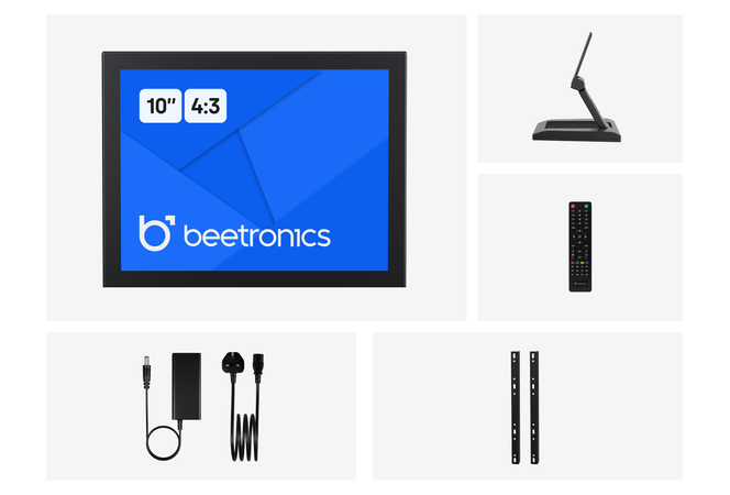 10 Inch Monitor Metal (4:3)