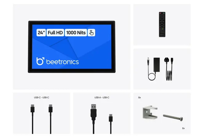 24 Inch Touchscreen Metal (High Brightness)