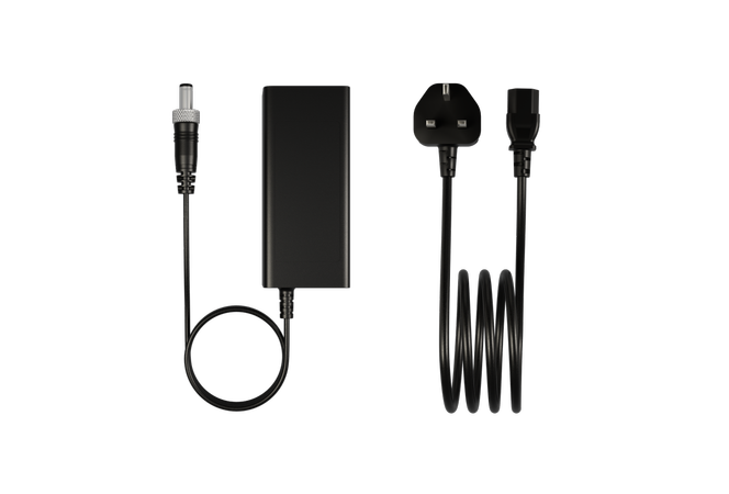 19V power adapter with lock, UK plug